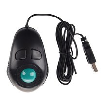 휴대용 손가락 휴대용 4d usb 미니 트랙볼 마우스, 검은색