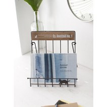 와이어 북스탠드 잡지수납 이젤 철제 잡지홀더 잡지랙