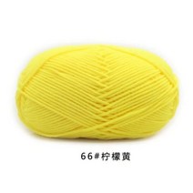 50 그램/대 4ply Milk 면 양모 실 바느질 염색 Lanas 대 한 공예 스웨터 모자 인형, [66] 66