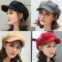차밍몰 모직 팔각 브레드 헌팅캡(S1371-모직밴딩)베레모 빵모자
