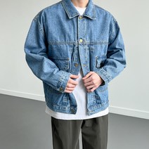 [맨드리]조드 오버 데님 자켓