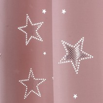 thdeco 더홈 예쁜 아이방 스팡클 별 레이저 펀칭 방한 방풍 무드 암막 커튼