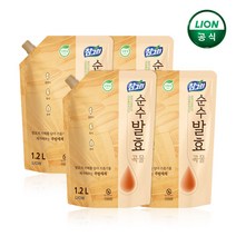 참그린 순수발효 곡물 1.2L x 4개 주방세제/식물성, 1.참그린 순수발효 곡물 1.2L x