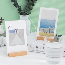 우드 엽서 거치대 편지 명함 사진 꽂이