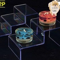 다용도 계단형 진열대 향수진열대 계단식진열대 소품진열대 쇼케이스 화장품쇼케이스 진열다이 화장품진열대, 3단, 1개