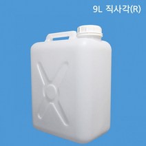 말통 기름통 약수통 9L 직사각(R), 적색, 1개