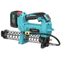 절삭유 건 휴대용 구리스 주입건 충전식 에어펌프, 오일용 로터리배터리 2개 충전선 1개 10노트