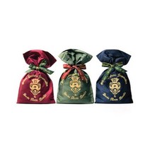 산타마리아노벨라 포푸리 로고 자수 실크 파우치 (블루)