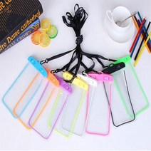 나랑쇼핑 스마트폰 휴대폰 다용도 투명 방수팩, 블랙