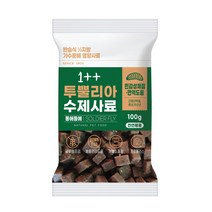 (무료배송)우리주 가수분해 투뿔리아 수제사료 100g, 동애등에(민감체질/면역)