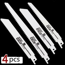 페이퍼커터 재단기 라운더 책절단기 커팅기 커터 4pcs 지그 톱 블레이드 왕복 톱 블레이드 핸드 톱 세이버 톱 블레이드 목재 금속 왕복 톱 전동 공구 액세서리