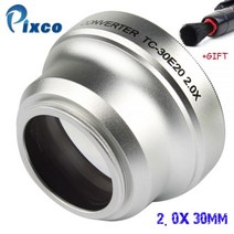 Pixco30MM 2.0X 스레드 렌즈 확대 망원 캐논 니콘 소니 펜탁스 올림푸스 DSLR DV SLR 카메라용, 올림포스 산