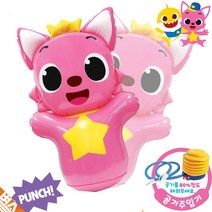 핑크퐁 에어펀치백 핑크 중형 스트레스 해소 장난감