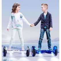 호버 보드 전기 두발 전동휠 카트 투휠보드 퀵보드, 상세이페이지 참고, 6.5인치 하이엔드 글레어 버전 화이트(셀프