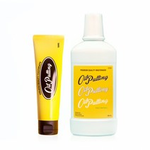 오일풀링 치약 유칼립투스향 120g 2개입 + 오일풀링 자몽향 가글액 500ml 1개입, 단품
