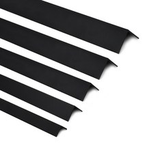 알루미늄 ㄱ자 코너몰딩 블랙(2.4M) 5EA묶음 재료분리대 타일 비드 꼼꼼이, 30mm X 5EA