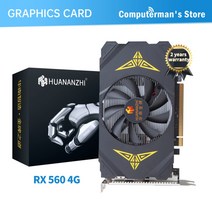 huannzhi 그래픽 카드 rtx 2060 gtx 650 750 760 960 1060 2g 4g 6g rx 550 560 4g 비디오 카드 gddr4 gddr5 dvi vga, rx560 4g
