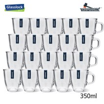 글라스락 퓨전 강화 머그컵 350ml, 4개