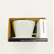 [이라운드몰]스타벅스 오리지널 세라믹 핸드 드리퍼 화이트, 스타벅스 오리지널 세라믹 핸드 드리퍼 화이트