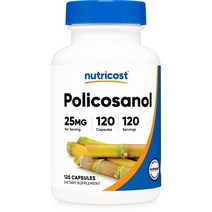 누트리코스트 Nutricost 폴리코사놀 혈관청소부 25mg 120 캡슐