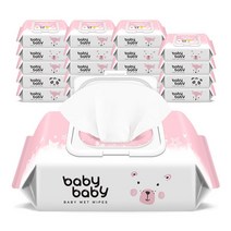 베이비베이비 아기물티슈 트윙클 120매 20팩, 120매 20팩 43gsm