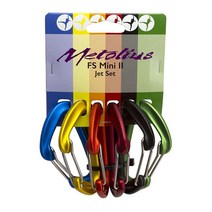 Metolius Bravo 와이어게이트 카라비너 6팩 - 모듬, 단일사이즈