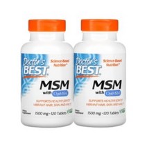 닥터스베스트 MSM 식이유황 위드 옵티 1500mg 120정 2병, 2개