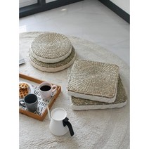 두툼 쿠션 왕골 발리인테리어 방석 학생방석 고급방석