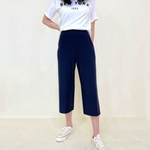 하늘하늘 시원한 8부 와이드팬츠