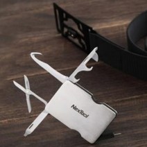 NT 10 in1 멀티툴 허리밸트 비상시 캠핑용 멀티버클, 블랙