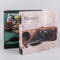 베스트원 메모리 접착앨범 50매, 브라운