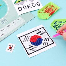 독도비즈십자수 태극기만들기, 강치DDPPP0082