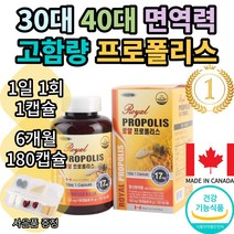 로얄 프로폴리스 영양제 비염에좋은 약 만성염증 몸속염증제거 목에좋은 알약, 180정(6개월분)