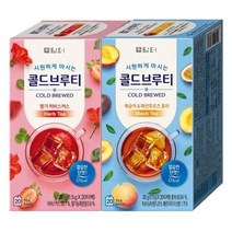 담터 콜드브루티 딸기히비스커스 20T 복숭아패션후르츠 홍차 20T (1 1행사), 1.5g, 1개