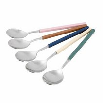 보겐피노 숟가락-약21cm 스텐 식당 가정 예쁜 수저, 단품