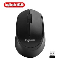 무선 버티컬 트랙볼게이블루투스 마우스Logitech-M330/M185 무선 무소음 마우스 2.4GHz USB 1000DPI 사무, 01 Black M330, 한개옵션1