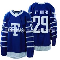 새 시즌 NHL 유니폼 Toronto Maple Leafs 토론토 메이플스 아이스하키복 1벌 대발, 메이플 29 블루 T 에디션