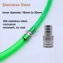 ISTA물 파이프 변경 경로 조인트 커넥터 필터 버킷 유량 조절 밸브 12mm 16mm 20mm 수족관 물고기 탱크, stainless stee16to20