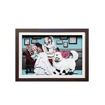 스파이패밀리 가족 초상화 3d 애니메이션 입체, AB_45x33cm