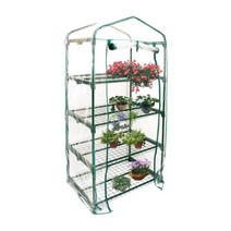 shangren 그린 하우스 투명 원예 pvc 작은 심기 보호 휴대용 플라스틱 쉼터 겨울 정원 꽃 성장 식물 묘목, 투명한