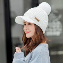 보웬숄 캐시미어 머플러 목도리 여성 겨울 모자 따뜻한 모자 추가 모피 안감 모자와 세트