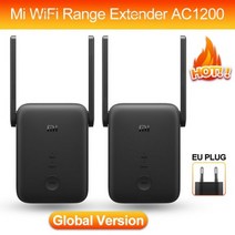 헬퍼솔 오리지널 Xiaomi 글로벌 버전 Mi WiFi 범위 확장기 AC1200 2.4GHz 및 5GHz 밴드 1200Mbps 이더넷 포트 증폭기 신호, [04] Add UK Plug, [01] AC1200(2-Pack)