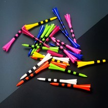 골프유단자 플라스틱 골프티 롱티 화살 플라스틱티 30개입, 혼합 색상