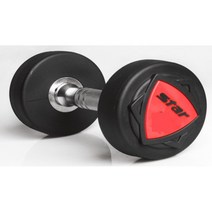 냄새없는 바닥충격/소음안전 헬스용 고무 덤벨(5kg) 운동 뎀벨 중량 덤밸