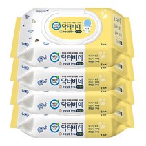 깨끗한나라 닥터비데 키즈 캡형 46매 4팩 어린이 아기 유아 화장실용 비데 물티슈, 46개입 4개, 46개입 4개