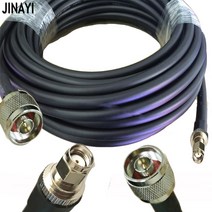 N플매트 카펫 러그 남성 RP-SMA 커넥터 RF 동축 피그 테일 안테나 케이블 LMR400 햄 라디오 15/20/30/50cm, 10 1m