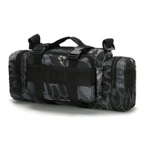 야외 군사 전술 배낭 허리 팩 허리 가방 Mochilas Molle 낚시 캠핑 하이킹 파우치 가슴 가방, 검은색