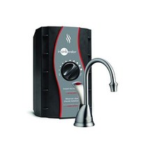 InSink Erator H-Wave-SN 인베일런트 급탕기 시스템 스테인리스강 탱크 새틴 니켈, Satin Nickel, Hot Only_Dispenser