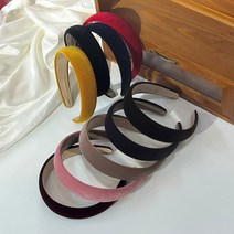 국내제작 소품 머리띠 여행 데일리 솜머리띠 무대 우정 트위드 사계절 졸업사진 벨벳 모직 포인트 공연