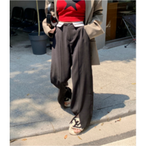 [군살커버] 밑단 앞트임 슬랙스 이거자나